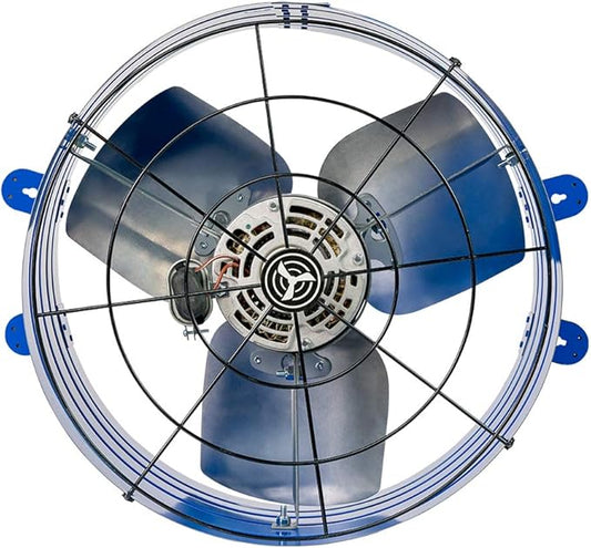 Quietcool AFG PRO-2.0 Attic Fan for Gable Vents - 1945 CFM - Adjustable Thermostat - 20ft Power Cord - Plug-and-play - Two Speed Capable